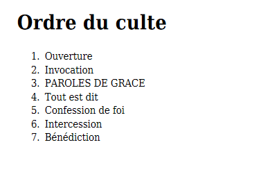 Construire un culte 11